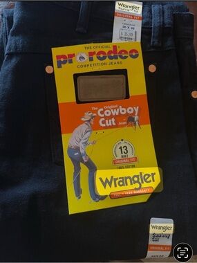 Wrangler Black Cowboy Cut Jeans with ProRodeo Tag